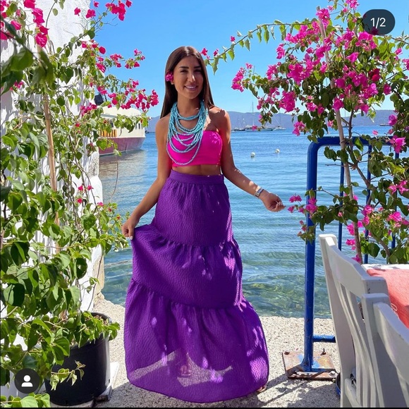 ZARA Voluminous midi skirt 7149/047 - Picture 4 of 17